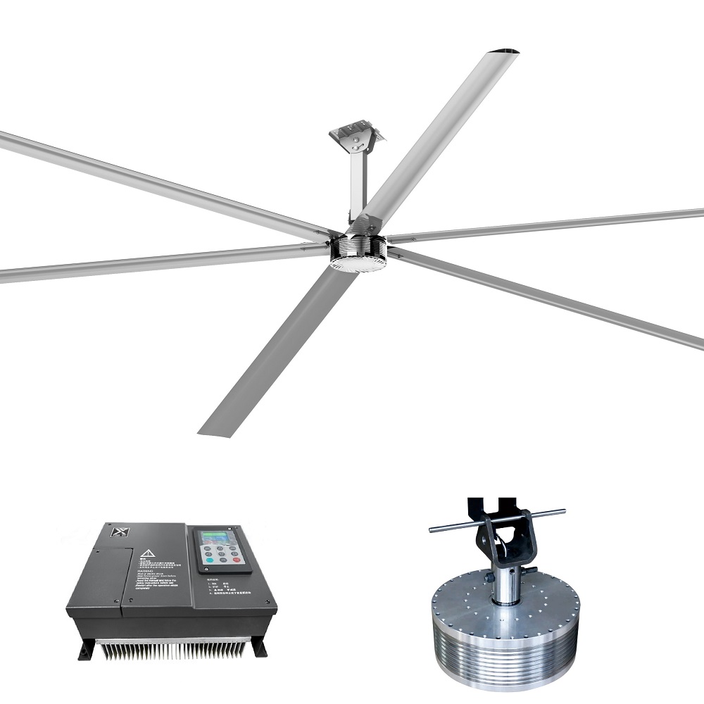 24 Foot HVLS Industrial Ceiling Fan with PMSM Motor